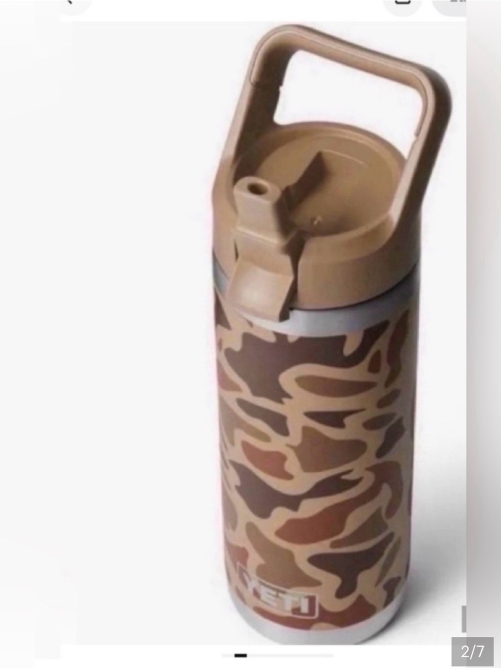 Yeti 18oz Rambler Bottle in Camo Tan and Brown - Picture 6 of 6